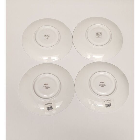 Mikasa Crown Jewel AK019 Cream/Gold Trim 4 Set Of Cups & Saucers - Picture 6 of 9